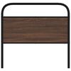 vidaXL Čelo postele hned&yacute; dub 107 cm oceľ a kompozitn&eacute; drevo