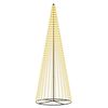 vidaXL LED vianočn&yacute; stromček 385 cm 1148 LED Tepl&aacute; biela Železo Čierna