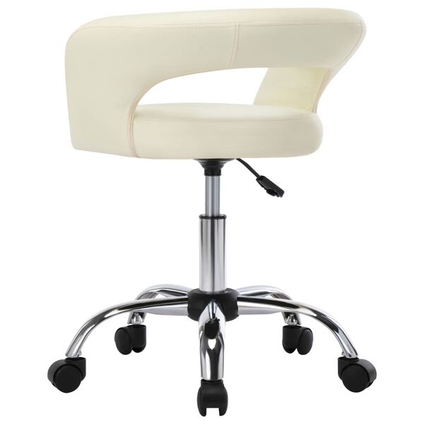 vidaXL Jed&aacute;lensk&eacute; stoličky 2 ks kr&eacute;mov&eacute; umel&aacute; koža