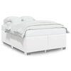 vidaXL Posteľn&yacute; r&aacute;m biely 140x190 cm umel&aacute; koža