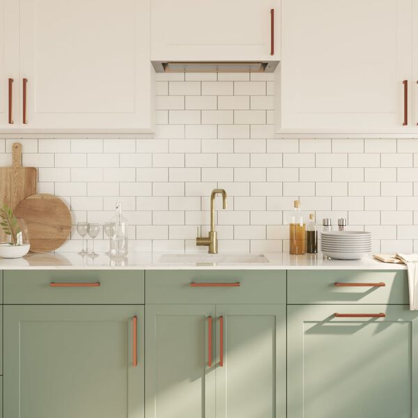 vidaXL Rukov&auml;te na skrinku 10 ks bronzov&eacute; 192 mm nehrdzavej&uacute;ca oceľ