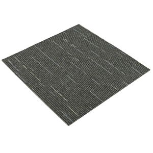 vidaXL Kobercov&aacute; dlaždica Pruhovan&aacute; svetlozelen&aacute; 50 x 50 cm 36 ks