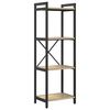 vidaXL Reg&aacute;l na knihy 40 x 30 x 119 cm Kompozitn&eacute; drevo Sonoma dub