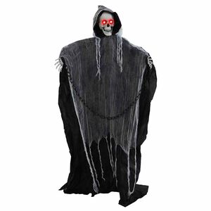 vidaXL Halloween Grim Reaper Čierna 60 x 60 x 155 cm Polyester