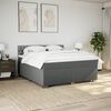 vidaXL Boxspring posteľ s matracom tmavosiv&aacute; 180x200 cm l&aacute;tka