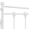 vidaXL Rám rozkladacej pohovky biely kovový 90x200 cm
