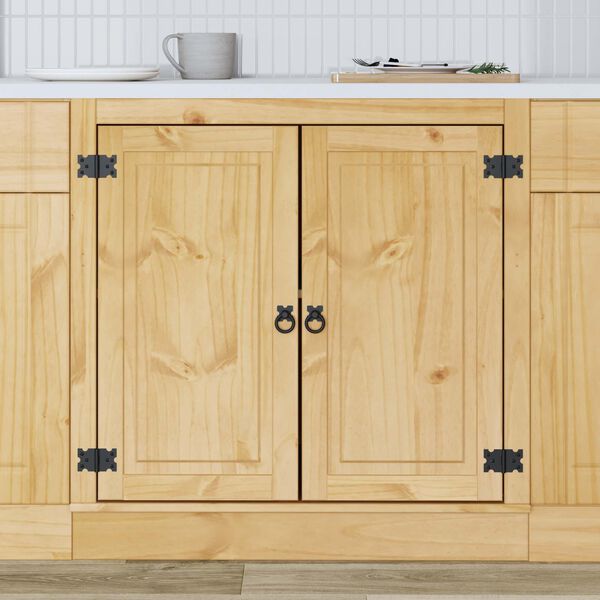 vidaXL Skrinkov&yacute; s poličkou SKI Medov&aacute; Hned&aacute; 80 x 46 x 81,5 cm