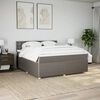vidaXL Posteľn&yacute; r&aacute;m boxspring s matracom sivohned 180x200 cm l&aacute;tka