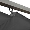 vidaXL Pergola so zaťahovacou strechou antracitová 3x3 m oceľ 180 g/m²