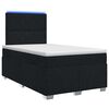 vidaXL Posteľ boxspring s matracom Čierna 120 x 200 cm L&aacute;tka