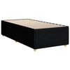 vidaXL Posteľn&yacute; r&aacute;m boxspring s matracom čierny 90x200 cm l&aacute;tka