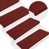 vidaXL N&aacute;&scaron;ľapy na schody samolepiace 30 ks červen&eacute; 65x22,5x3,5 cm