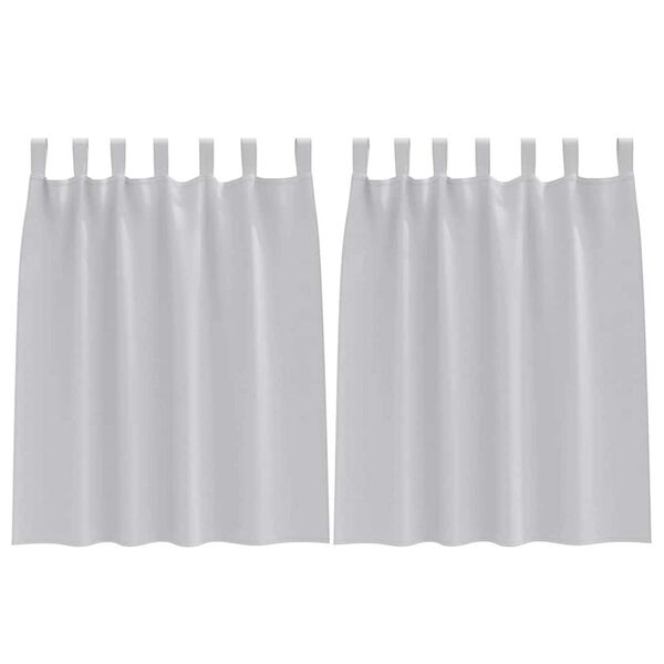 vidaXL Záclony na zatemnenie s krúžkami 2 pcs Svetlosivá 140 x 140 cm