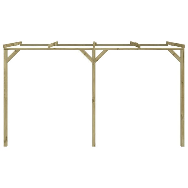 vidaXL Pergola k stene domu 2x4x2,2 m, drevo