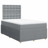 vidaXL Boxspring posteľ s matracom bledosiv&aacute; 120x190 cm l&aacute;tka