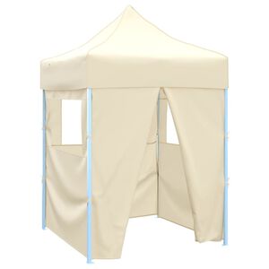 vidaXL Profesion&aacute;lny skladac&iacute; p&aacute;rty stan+4 steny 2x2 m, oceľ, kr&eacute;mov&yacute;