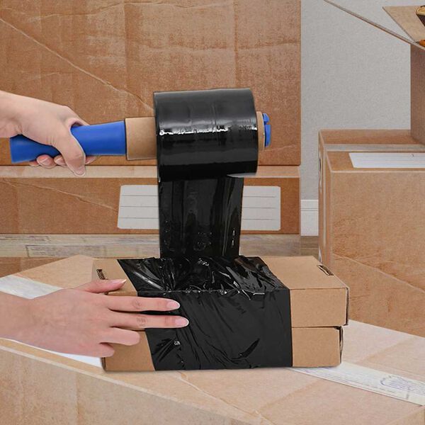 VidaXL stretch fólie 50 ks Čierna 23 µm 10 cm x 150 m