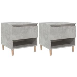 vidaXL Nočn&eacute; stol&iacute;ky 2 ks bet&oacute;novosiv&eacute; 50x46x50 spracovan&eacute; drevo