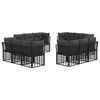 vidaXL Z&aacute;hradn&aacute; s&uacute;prava gaučov Čierna Polyester