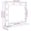 vidaXL Toaletné zrkadlo so svetlami LED diódy Biela 60 x 55 x 18 cm