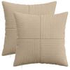 vidaXL Poťah na podložku 2 pcs ALMELO Sivohned&aacute; 45 x 45 cm man&scaron;estr