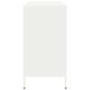 vidaXL Komoda biela 101,5x39x73,5 cm oceľ valcovan&aacute; za studena