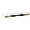 vidaXL Pl&aacute;vaj&uacute;ce n&aacute;stenn&eacute; police 4 ks, biele 60x23,5x3,8 cm, MDF
