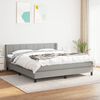 vidaXL Boxspring posteľ s matracom bledosiv&aacute; 180x200 cm l&aacute;tka