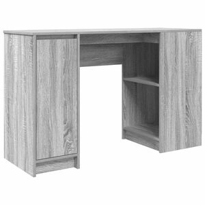 vidaXL St&ocirc;l siv&yacute; dub sonoma 120x42x76 cm kompozitn&eacute; drevo
