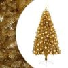 vidaXL Umel&yacute; vianočn&yacute; stromček s vianočn&yacute;mi guľami 210 cm 300 LED