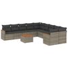 vidaXL Patio Sofa Set 10-miestne Grey