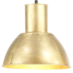 vidaXL Z&aacute;vesn&aacute; lampa 25 W, mosadzn&aacute;, okr&uacute;hla 28,5 cm E27