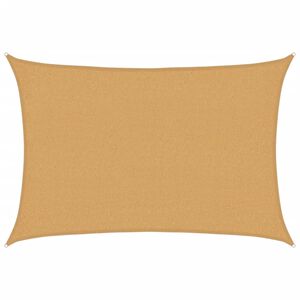 vidaXL Tieniaca plachta 160 g/m&sup2; obdĺžnikov&aacute; pieskov&aacute; 2x2,5 m HDPE