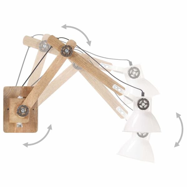 vidaXL N&aacute;stenn&aacute; lampa, industri&aacute;lny &scaron;t&yacute;l, biela, okr&uacute;hla E27