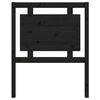 vidaXL Čelo postele čierne 80,5x4x100 cm masívna borovica