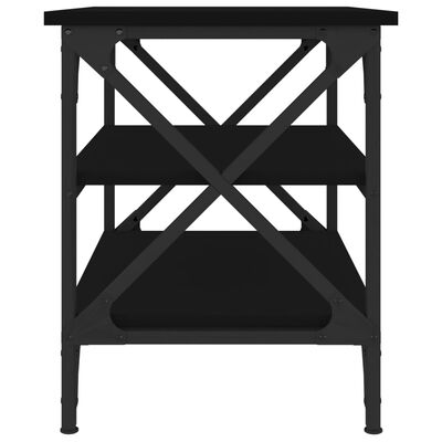 vidaXL Bočný stolík čierny 55x38x45 cm spracované drevo
