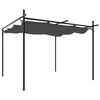 vidaXL Pergola so zaťahovacou strechou antracitov&aacute; 295x292x230 cm