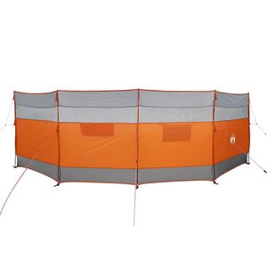 vidaXL Kempingov&yacute; vetrolam sivo-oranžov&yacute; 510x153 cm vodeodoln&yacute;