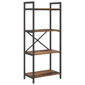 vidaXL Reg&aacute;l na knihy 4 &uacute;rovn&iacute; 56 x 34 x 133,5 cm Kompozitn&eacute; drevo