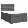 vidaXL Boxspring posteľ s matracom tmavosiv&aacute; 160x200 cm l&aacute;tka
