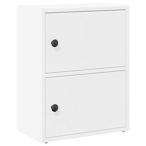 VidaXL Knižnica Biela 40x24x52 cm Kon&scaron;trukt&eacute;rske drevo