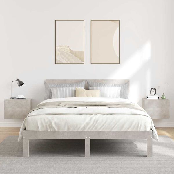 vidaXL Nočn&eacute; stol&iacute;ky 2 ks, bet&oacute;novo siv&eacute; 40x30x30 cm, kompozitn&eacute; drevo