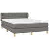 vidaXL Boxspring posteľ s matracom tmavosiv&aacute; 140x200 cm l&aacute;tka