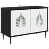 vidaXL TV skrinka HANAU 69 x 33 x 50,5 cm Čierny dub Kompozitn&eacute; drevo