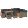 vidaXL Súprava záhradných pohoviek 13 pcs Sivá 110 x 55 x 71 cm