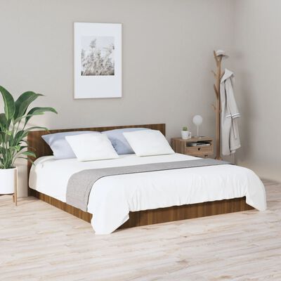 vidaXL Čelo postele hnedý dub 200x1,5x80 cm spracované drevo