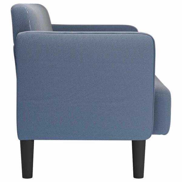 vidaXL Loveseat Pohovka modr&aacute; 109 cm man&scaron;estrov&aacute; l&aacute;tka