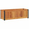 vidaXL Z&aacute;hradn&yacute; kvetin&aacute;č 80x30x27,5 cm mas&iacute;vna ak&aacute;cia a oceľ