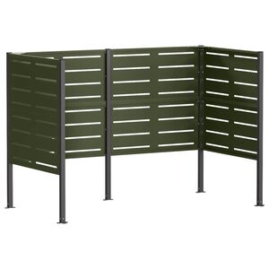 vidaXL Z&aacute;brana na kontajner na odpad 167 x 85 x 113 cm Oceľ