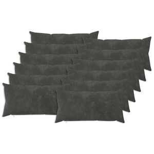 vidaXL Poťah na podložku 12 pcs HEERLEN Antracitov&aacute; 40 x 80 cm